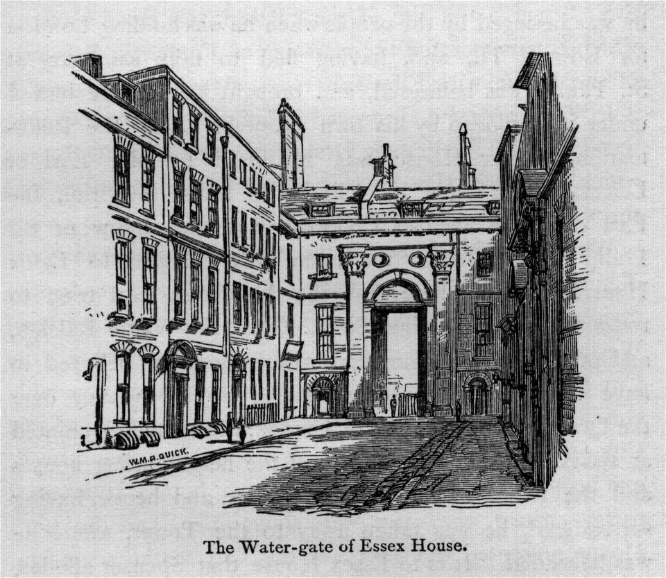 The Water-gate of Essex House - Walks in London, Augustus Hare, 1878