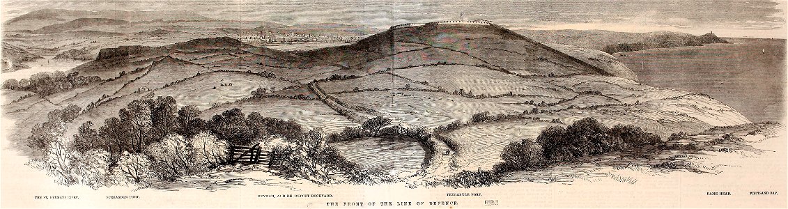 The Western Defences of Devonport and Plymouth - ILN 1861 (14594154567) (cropped)