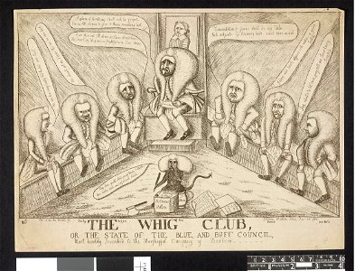 The Whig Club, or the state of the blue and buff council (BM 1868,0808.5394 1)