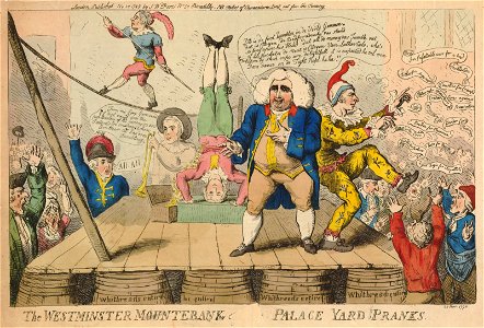 The Westminster Mountebank or palace yard pranks. (BM 1868,0808.10345 1)