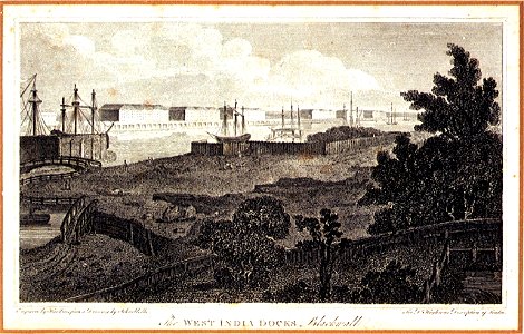 The West India Docks, Blackwall. For Dr Hughson's Description of London RMG PU1439