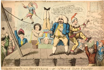 The Westminster Mountebank or palace yard pranks. (BM 1851,0901.761)