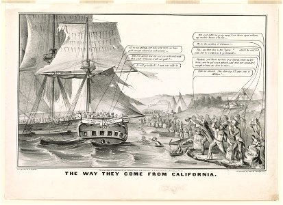 The way they come from California - Lith. & pub. by N. Currier. LCCN90707153