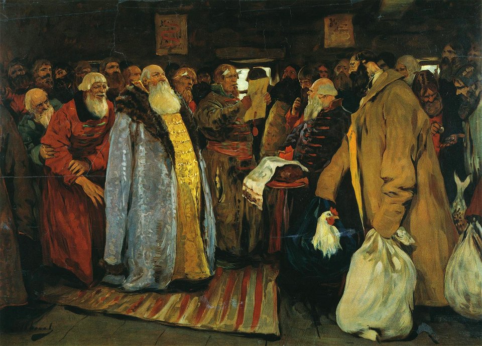 The Voyevoda Arrives to a Provincial Town by Sergei Vasilievich Ivanov