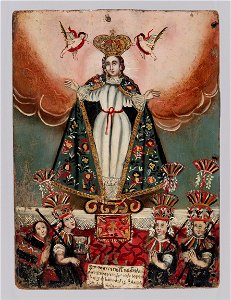 The Virgin Mary with Indian Donors - Google Art Project
