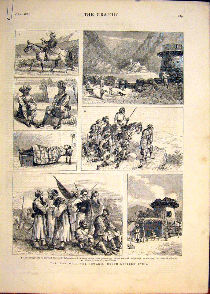 The War with the Jowakis, North-Western India - The Graphic 1878