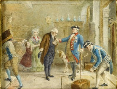 The visit of William I, Elector of Hesse to Amschel Mayer de Rothschild (1744-1812)