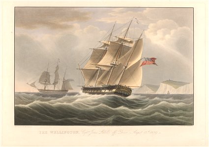 The Wellington Captn James Liddell, off Dover August 12th 1839 RMG PY8456