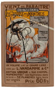 The War of the Worlds - poster by Henrique Alvim Corrêa, orginal graphic. Free illustration for personal and commercial use.