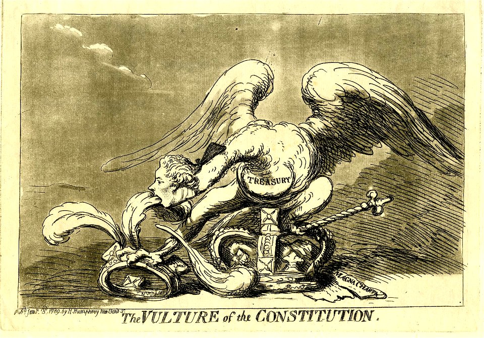 The vulture of the constitution. (BM J,3.95)