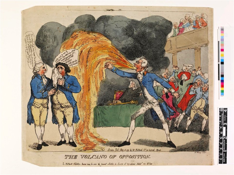 The volcano of opposition. (BM 1868,0808.6053)
