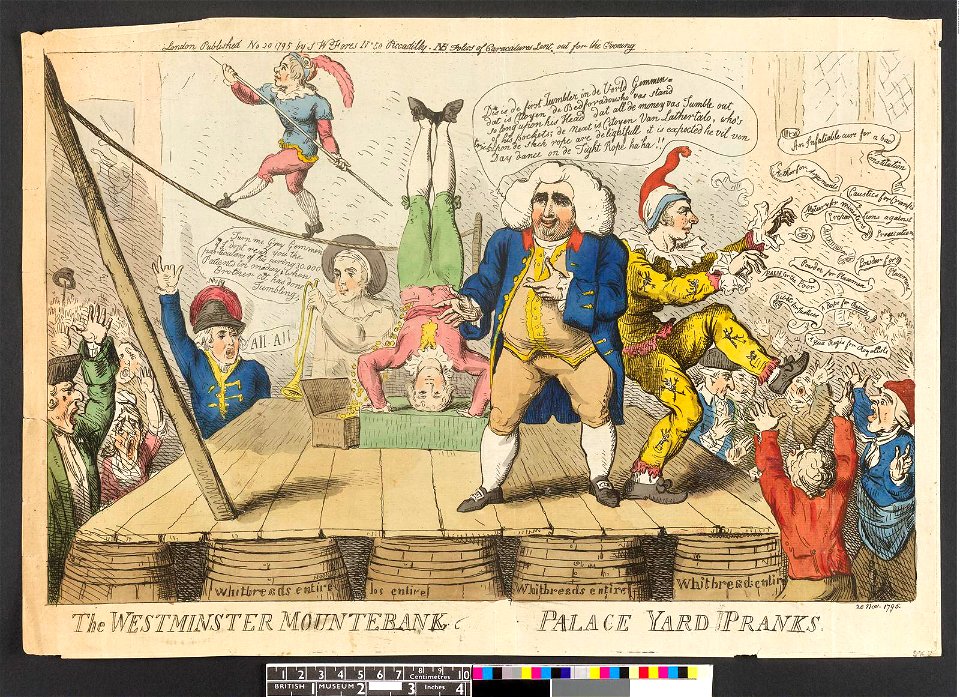 The Westminster Mountebank or palace yard pranks. (BM 1868,0808.10345)