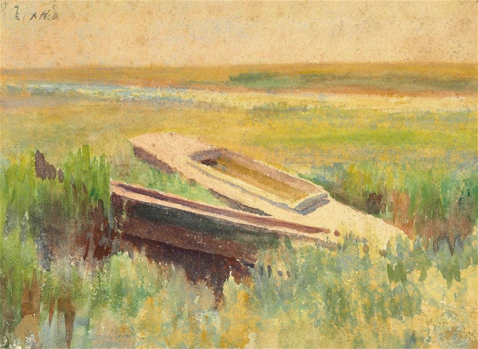 Thomas P. Anshutz - Sunset Glow (verso)