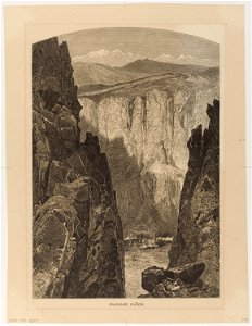 Thomas Moran - Palisade Ca~non (sic) - Google Art Project. Free illustration for personal and commercial use.