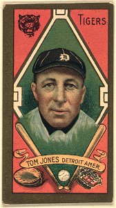 Thomas Jones, Detroit Tigers, baseball card portrait LCCN2008677863