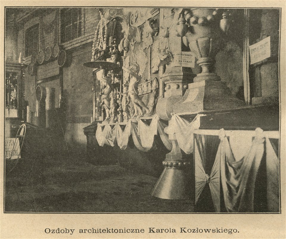 Wystawa wyrobów metalowych w siedzibie cyrku na ul. Ordynackiej - Ozdoby architektoniczne Karola Kozłowskiego (60674)