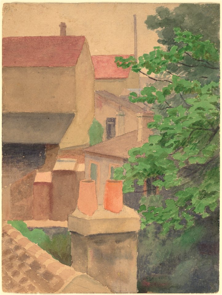 Thomas P. Anshutz - Rooftops, St. Cloud