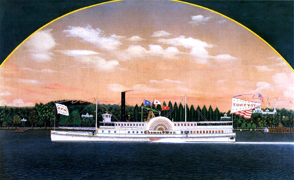 Thomas P. Way (steamboat) Bard painting