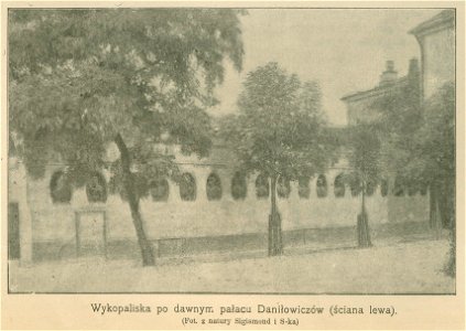 Wykopaliska po dawnym pałacu Daniłowiczów - ściana lewa (68563)