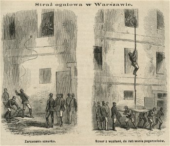 Zarzucanie sznurka Warszawska Straż Ogniowa (58340)