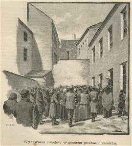 Wydawanie obiadów w gmachu podominikańskim (60749)