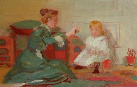 Thomas P. Anshutz - Mother and Child