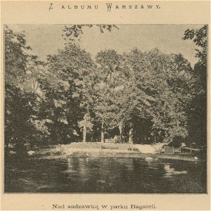 Z albumu Warszawy - Nad sadzawką w parku Bagateli (59951)