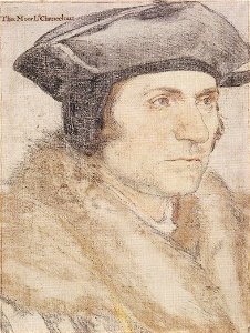 Thomas More, portrait study by Hans Holbein the Younger