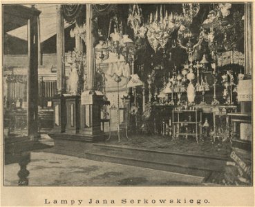 Wystawa wyrobów metalowych w siedzibie cyrku na ul. Ordynackiej - Lampy Jana Serkowskiego (60669)