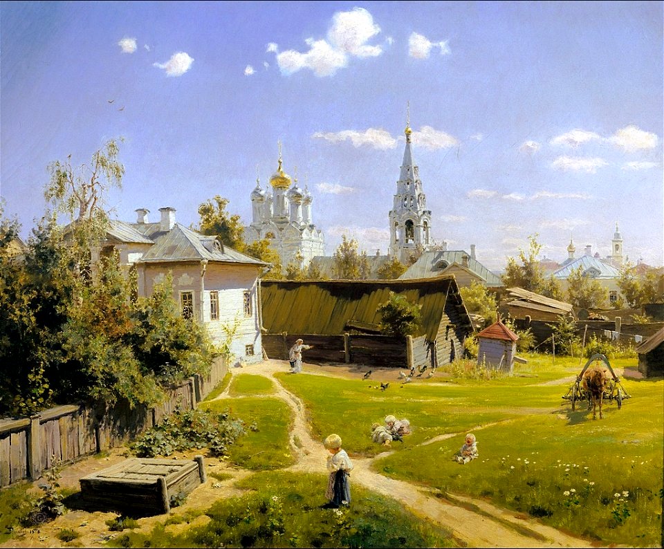 В. Д. Поленов. Московский дворик. 1878