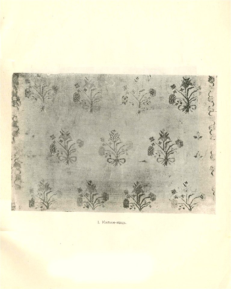 Давні килими України. 1925. I. Килим-коць