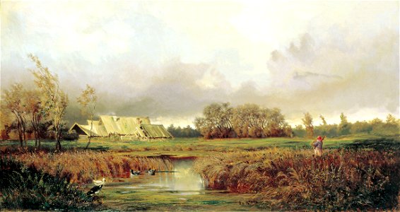 Ефим Волков. Болото осенью, 1871
