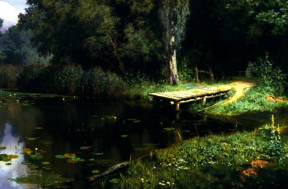 В. Д. Поленов. Заросший пруд. 1879