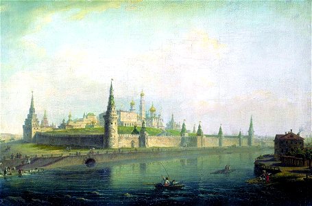 Вид Московского Кремля (со стороны Каменного моста). 1819