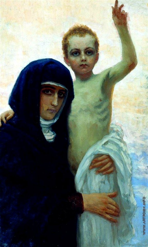 Репин. Богоматерь с младенцем