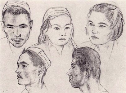 Ржезников Узбеки студенты, 1930