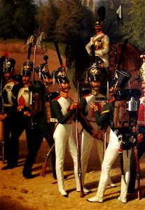 Русская гвардия в Царском Селе в 1832 году (фрагмент 1)