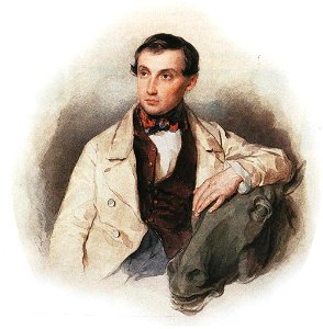Русский скульптор Клодт Петр Карлович (Klodt), рис.Соколова П.Ф. ~1830-е big