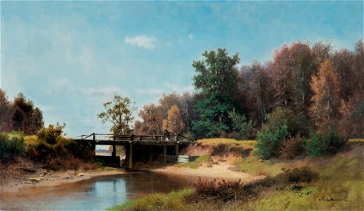 Речка на опушке леса (Каменев)