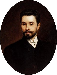 Портрет оперного певца Н.Н.Фигнера. 1889. Free illustration for personal and commercial use.