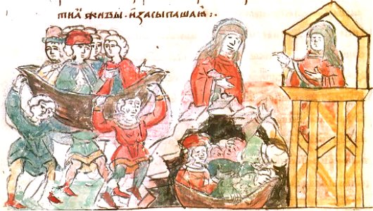 Радзивіллівський літопис поховання древлянських послів (945)