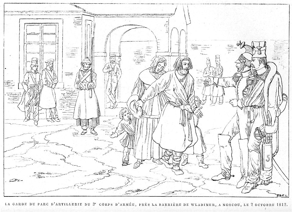 Рогожская-застава.-Рисунок-Х.В.-Фабера-дю-Фора,-1812-г