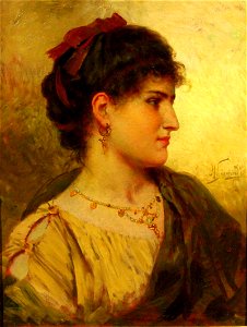 Семирадский Г. И. Портрет молодой женщины (Римлянка). До 1896