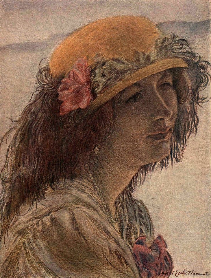 Сергей Васильевич Чехонин. Портрет Л. С. В. 1916 г