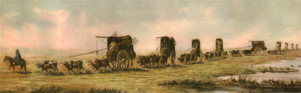 Tropa de Carretas, según Pallière