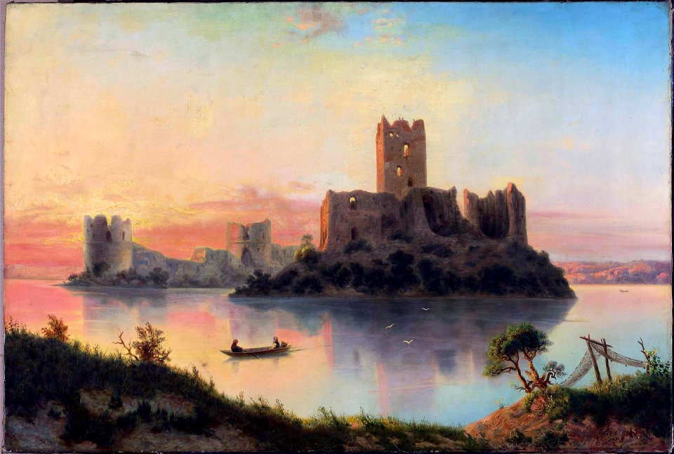 Trocki zamak. Троцкі замак (J. Marszewski, 1866)
