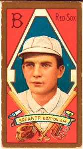 Tris Speaker, Boston Red Sox, baseball card portrait LCCN2008677364