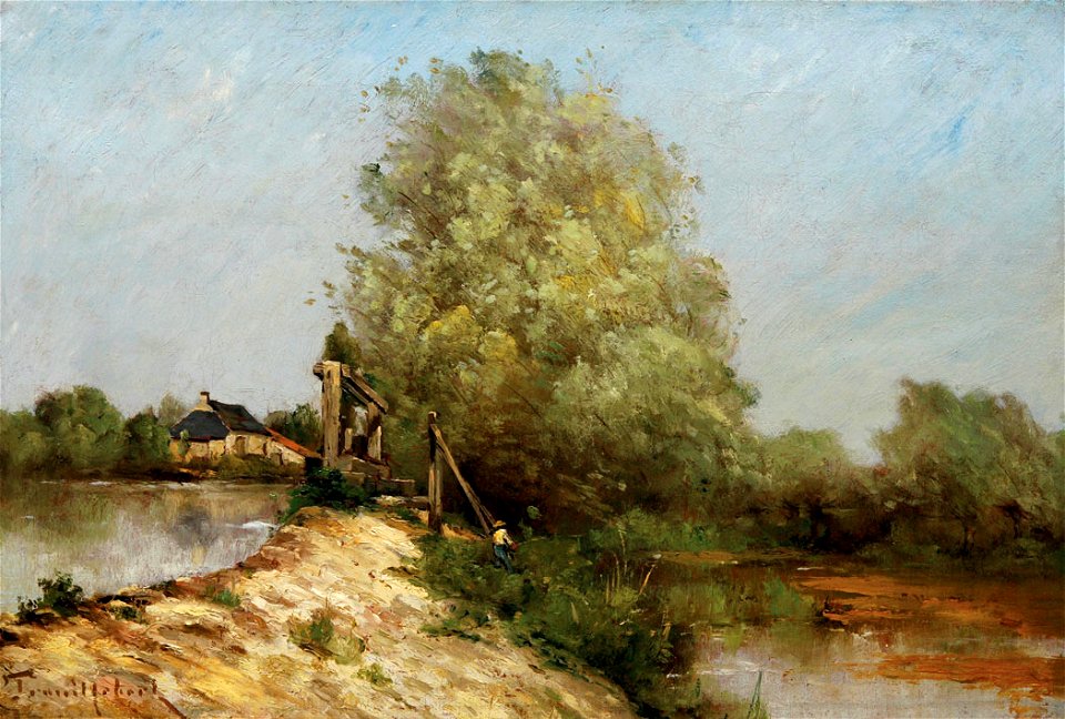 Paul-Désiré Trouillebert - Pêcheur à la Ligne Près de la Vanne