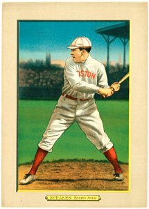 Tris Speaker, Boston Red Sox, baseball card portrait LCCN2007685665
