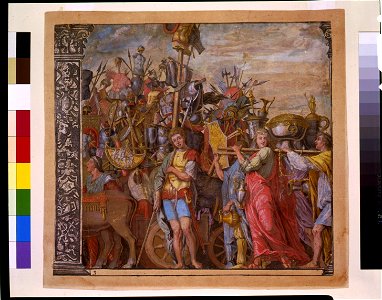 Triumph(us) Caesaris (The triumph of Julius Caesar), plate 3 LCCN93516232